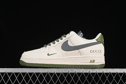 All categories Nk Air Force 1 Air Force series Nk Air Force 1 Low Air Force low-top Nike Air Force 1'07 Low Gucci joint green and gray pattern Air Force 1 low-top casual sneakers XS1958-563